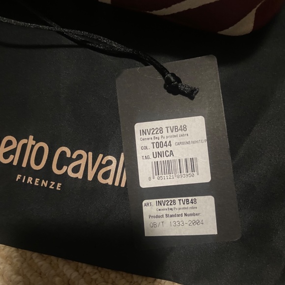 SOLDOUT New Roberto Cavalli Zebra Print Camera Bag Men - Picture 6 of 10